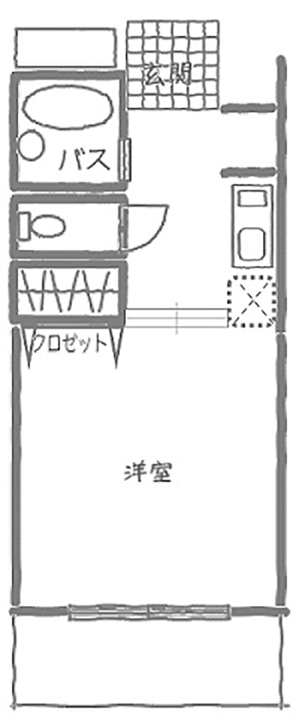 青雲寮間取り